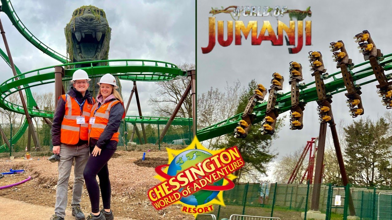 Chessington World Of JUMANJI Construction Tour & Mandrill Mayhem TESTING - 28th February 2023