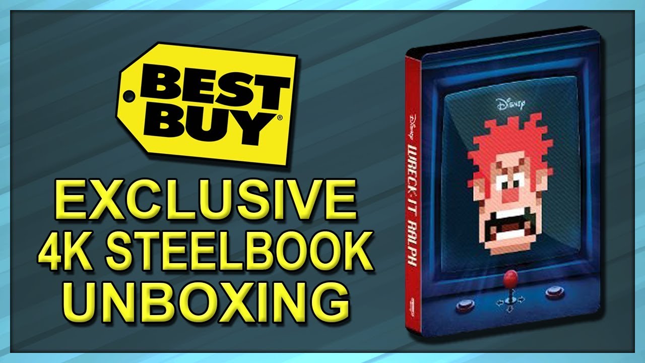 Wreck-It Ralph Best Buy Exclusive 4K+2D Blu-ray SteelBook Unboxing
