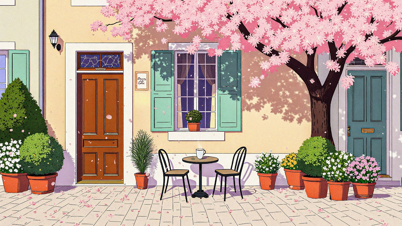 Morning Lofi Café 🌸 | Beats to Relax / Chill To | Soft Spring Chillhop for a Peaceful Start