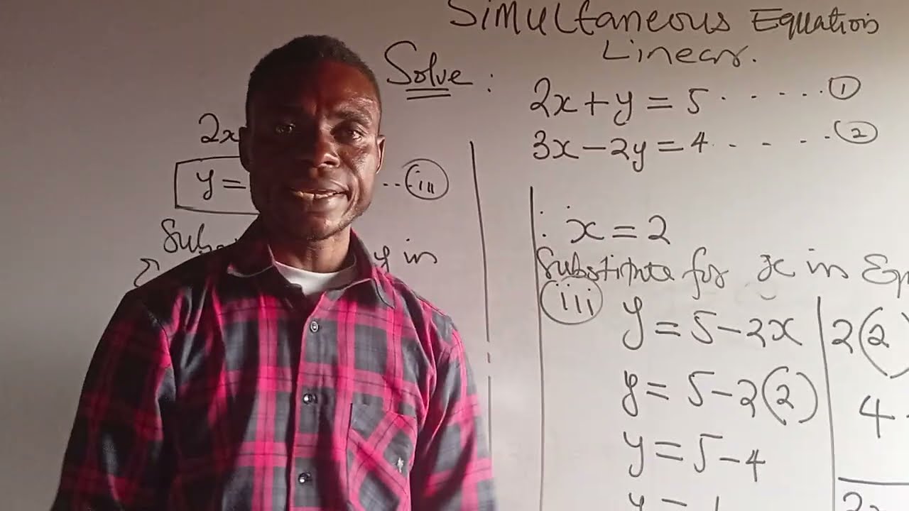 How to solve simultaneous linear equation 