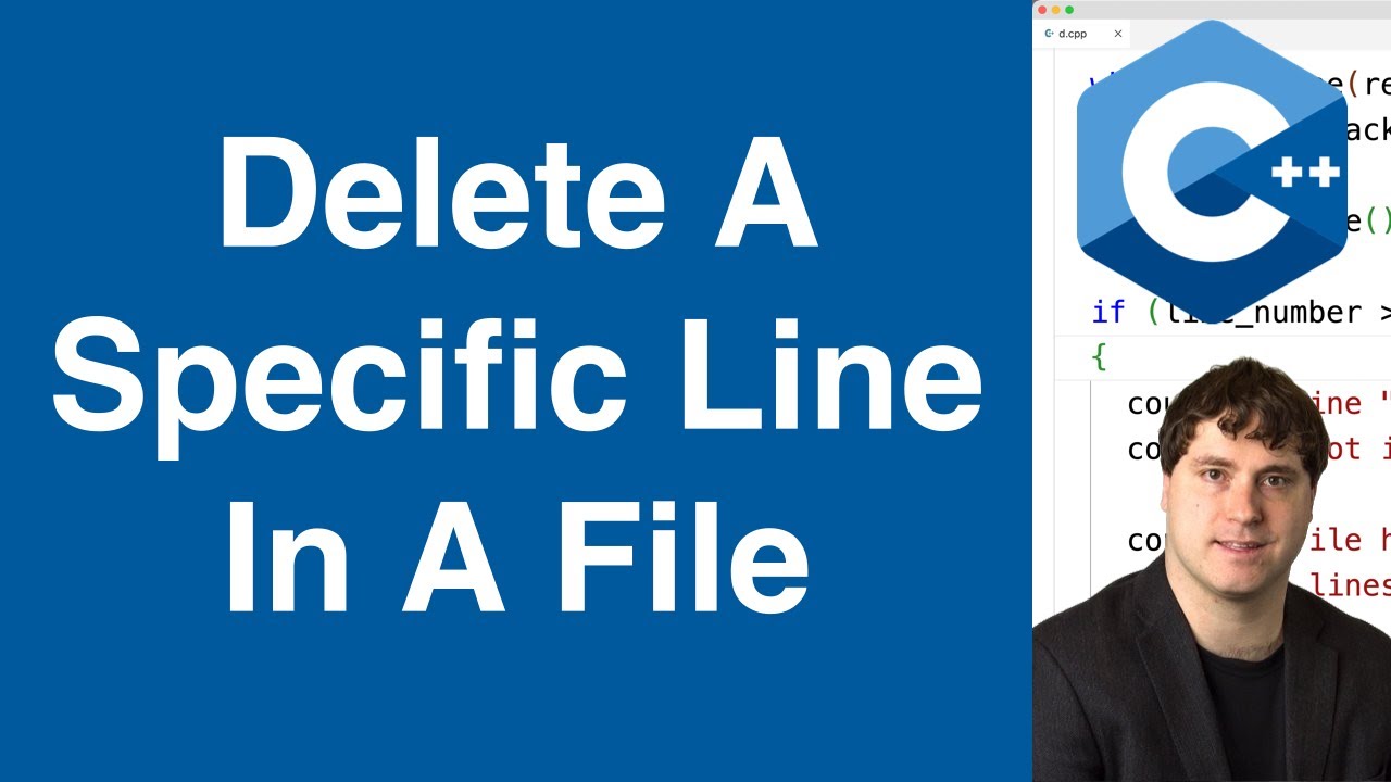 Delete A Specific Line In A File | C++ Example