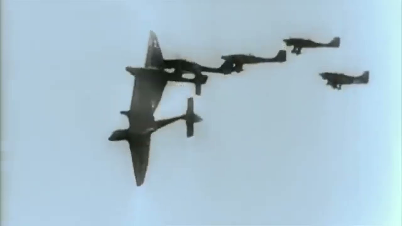 Footage of the German Luftwaffe in combat