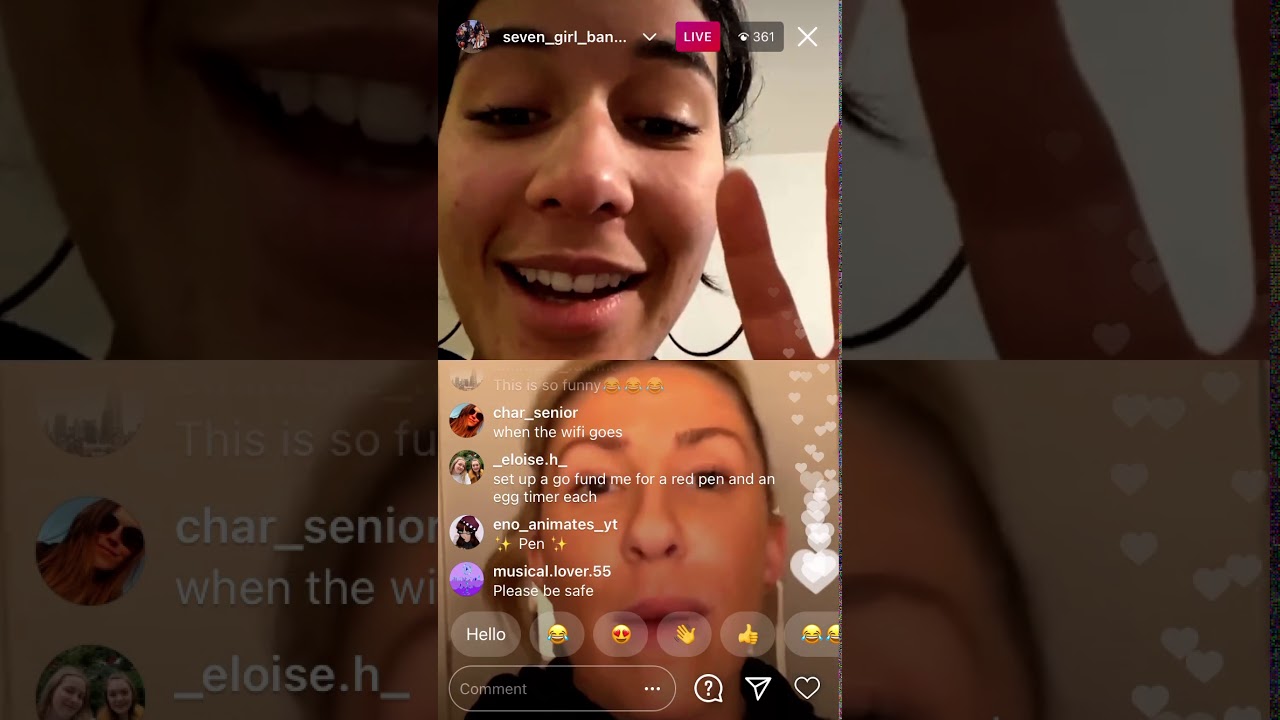 Maiya and Natalie’s Seven Saturday Instagram Live 09/01/21