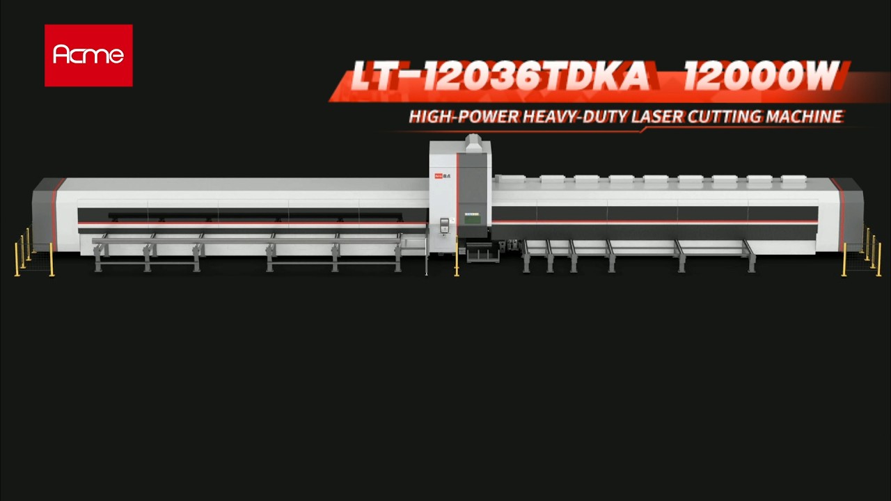 LT 12036TDKA 12000W Three-Chuck High Power Heavy Duty Laser Cutting Machine