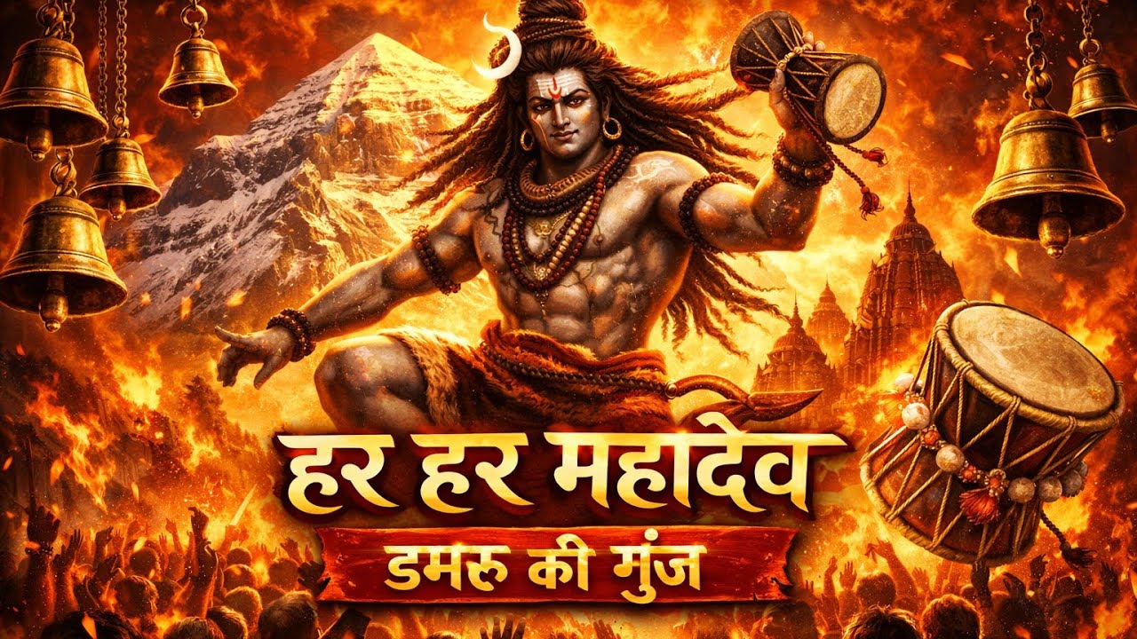 डमरू की गूंज में हरहर महादेव|Powerful Shiv Bhajan#mahadev#viral#trending@V-BEATZBhakti @vbeatz-V 