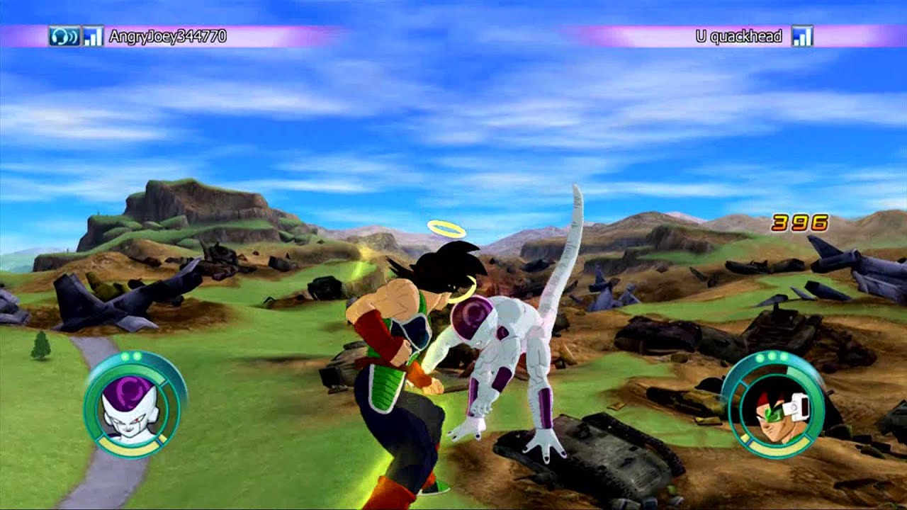 Dragonball Raging Blast Online Tournament - Mid Tier. U Quackhead vs AngryJoey344770 Part 1