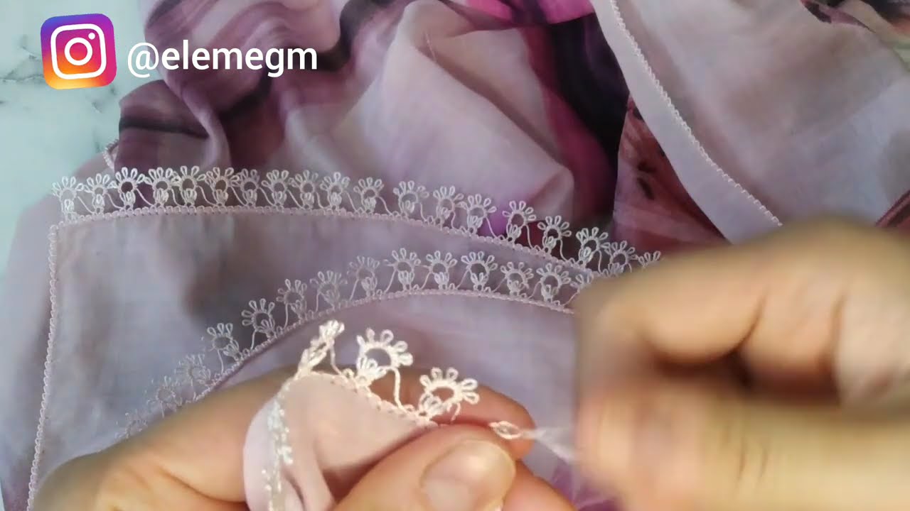 YAPIMI KOLAY DÜZ İĞNE OYASI #iğneoyası #OYA#iğneoyasıöğreniyorum #MEKİK#örgü #YAZMA#kesvet