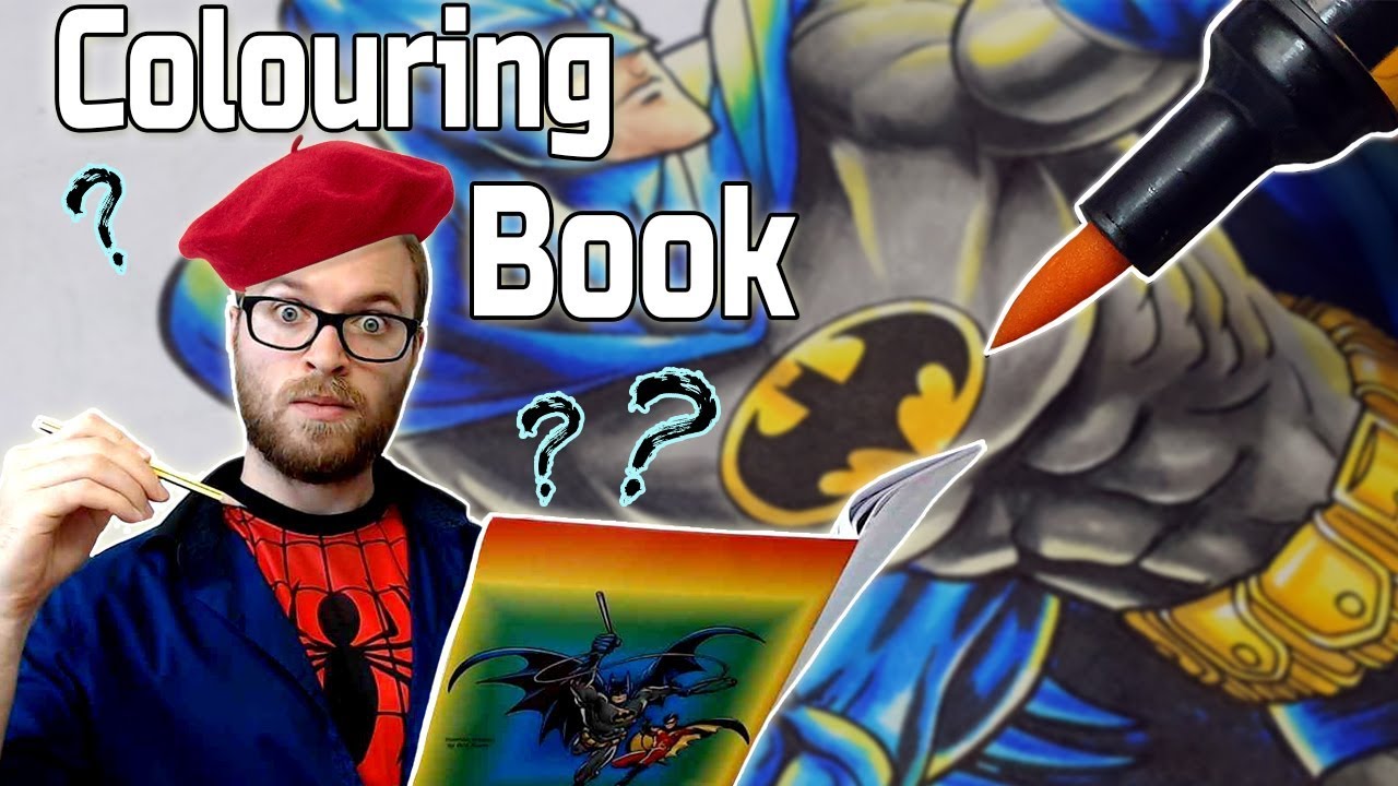 Professional Artist Colors a CHILDRENS Coloring Book?.... Again | BATMAN |