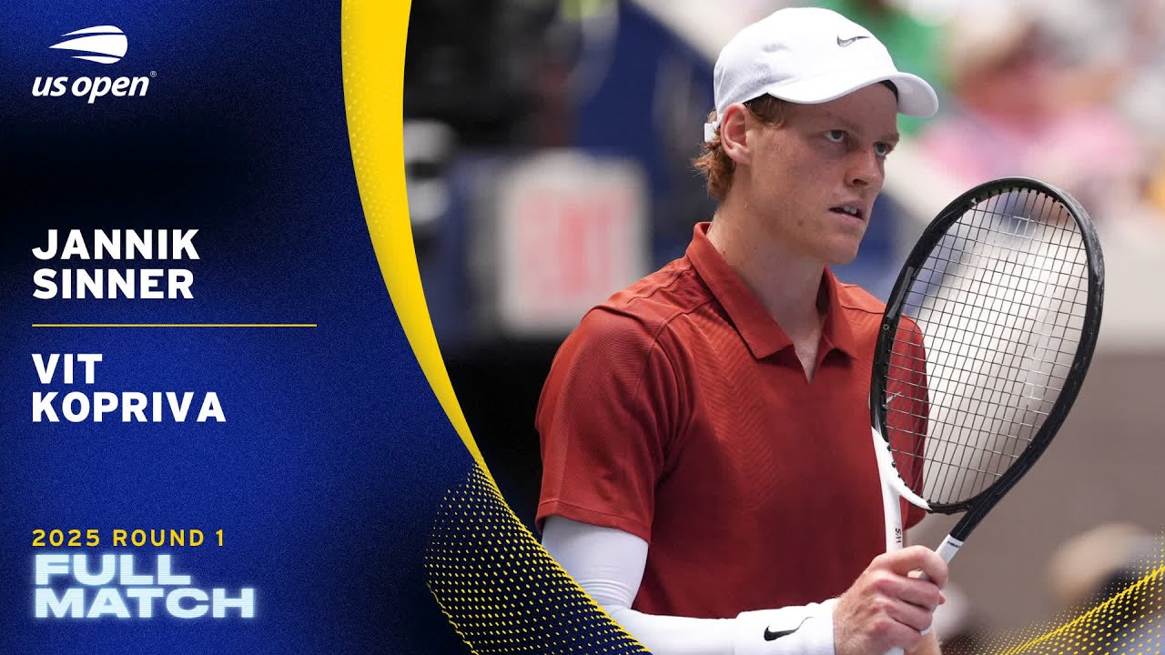 Jannik Sinner vs. Vit Kopriva Full Match | 2025 US Open Round 1