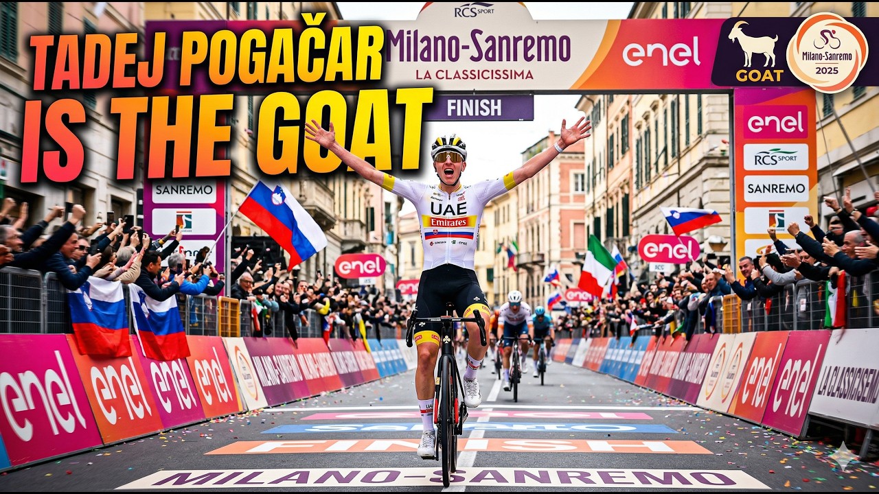TADEJ POGAČAR IS THE GOAT! 🐐 | Milano-Sanremo 2026 Epic Win