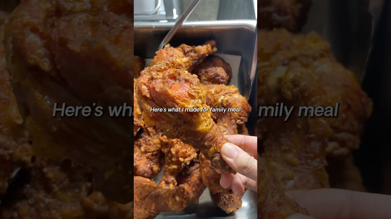 Эта корейская жареная курица была ТАК ВКУСНА 🍗 #корейскаяеда #корейскийшеф