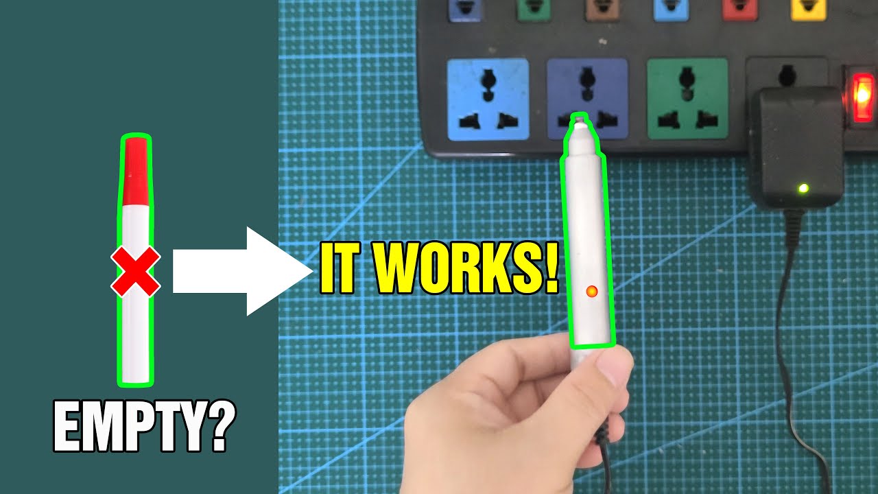 I Turned an Empty Whiteboard Marker into a Non-Contact AC Voltage Tester