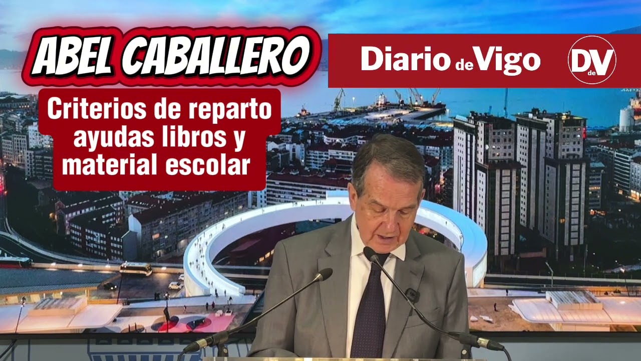 Caballero anuncia las ayudas del gobierno para material escolar y libros. @ConcellodeVigo ​