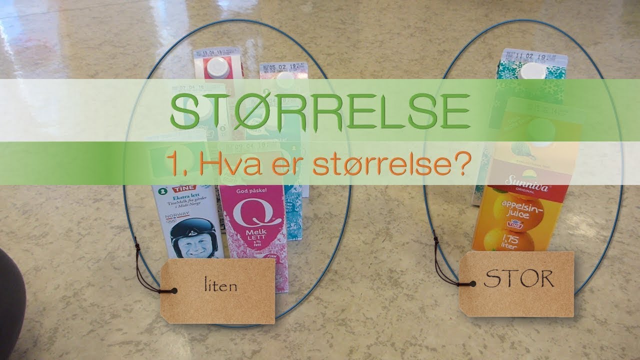 10.1 Størrelse - 1. Hva er størrelse?
