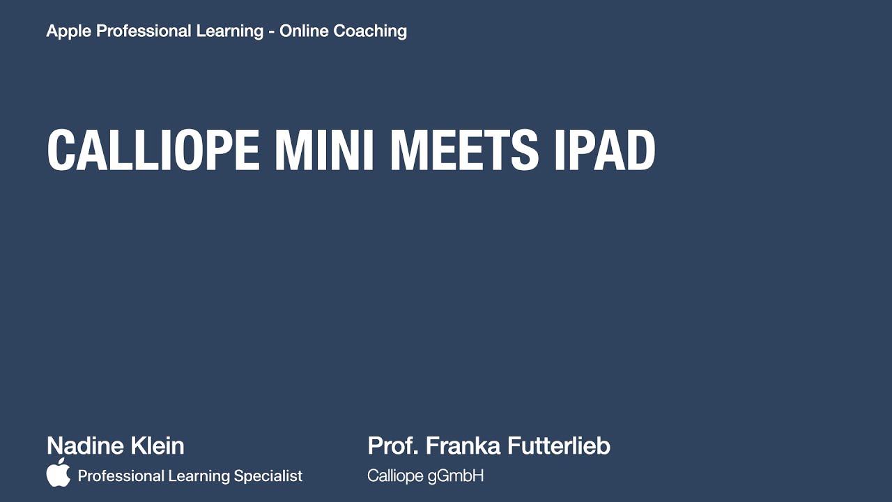 Calliope mini meets iPad