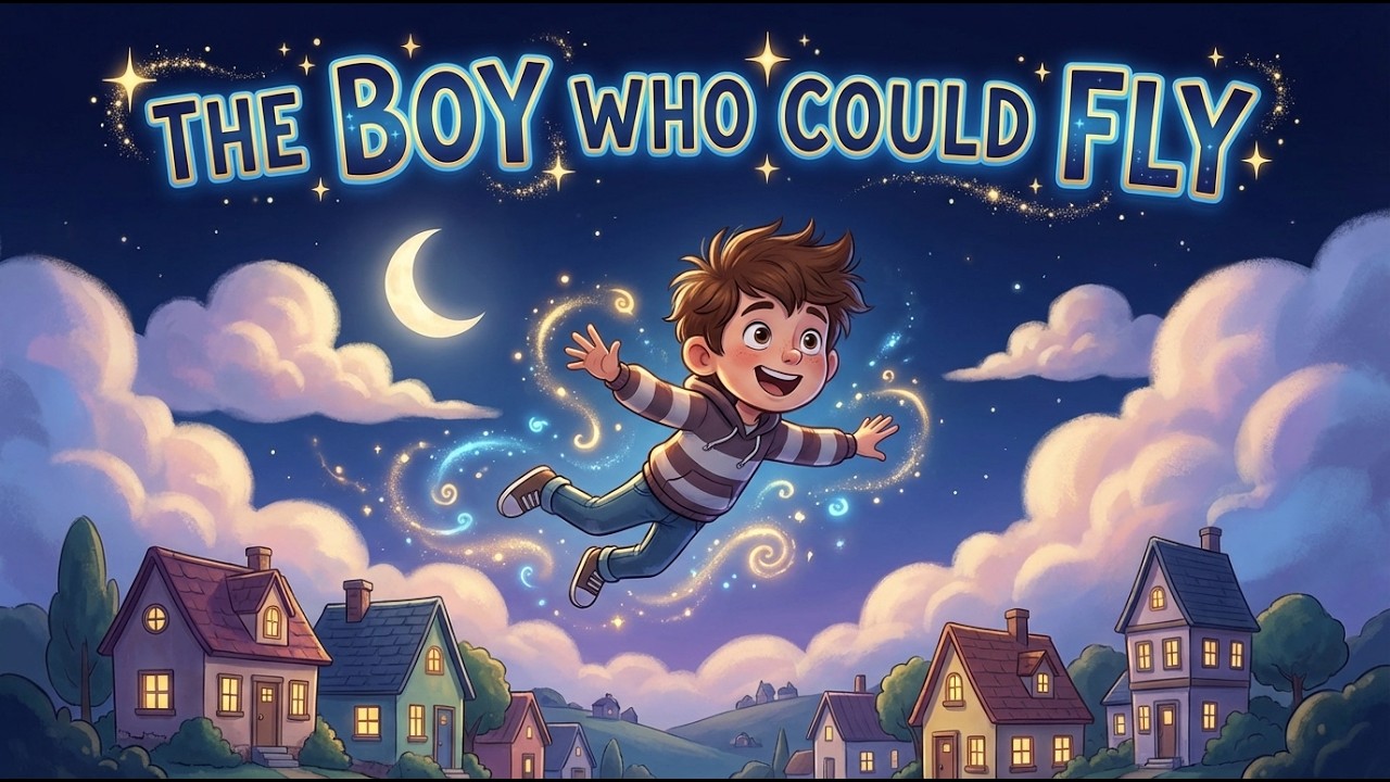 The Boy Who Could Fly – Animated Kids Story 🌙✨