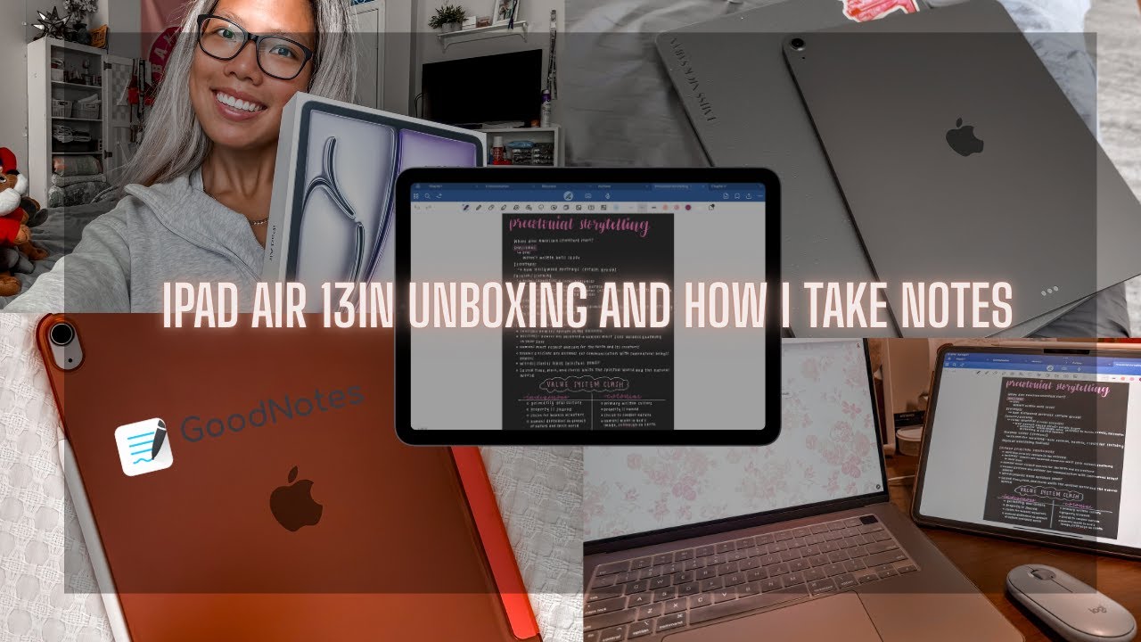 iPad Air 13in Unboxing and How I take notes on Goodnotes