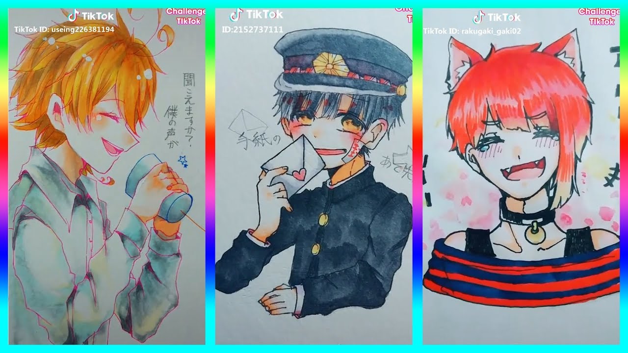 【ティックトック イラスト】ック絵   Tik Tok Paint Anime #68