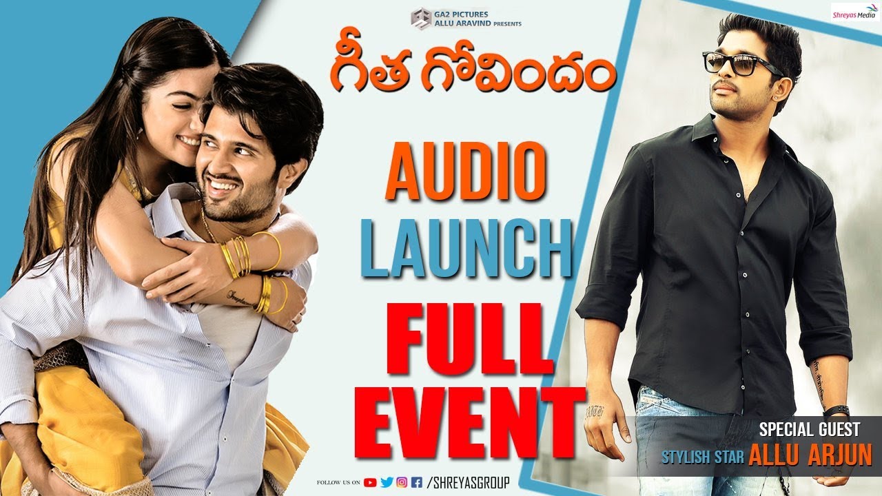 Geetha Govindam  Audio Launch Live || Chief Guest Allu Arjun || Vijay Deverakonda || Rashmika