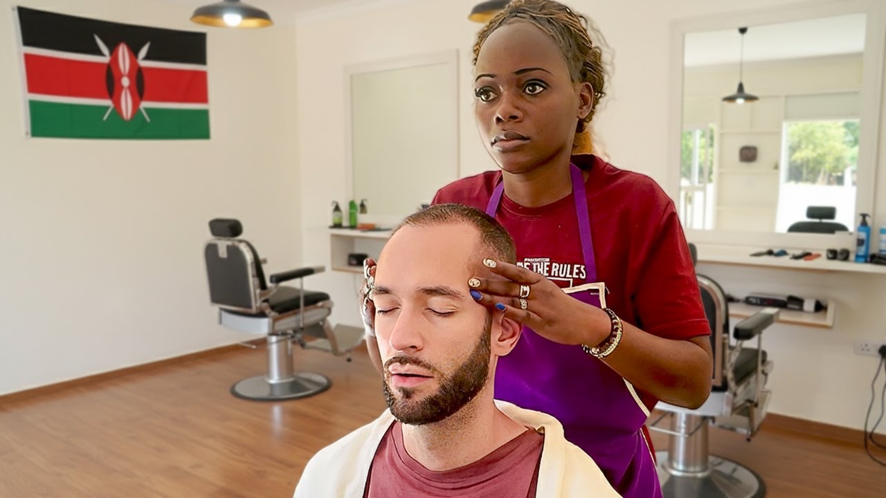 Haircut, and Nail Scratching Massage (and Birds 🐦🔊)  - Mombasa 🇰🇪