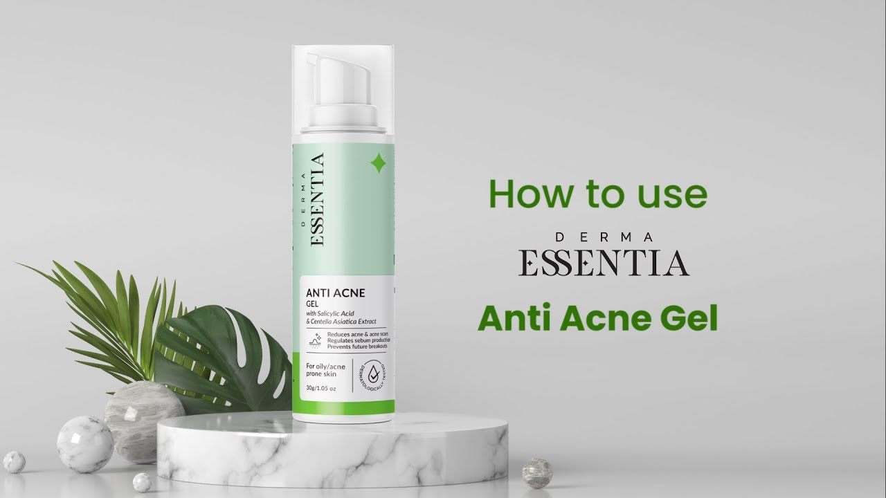 How To Use Anti Acne Gel for Clear Active Acne  & Pimples| Derma Essentia #acnetreatment #acne