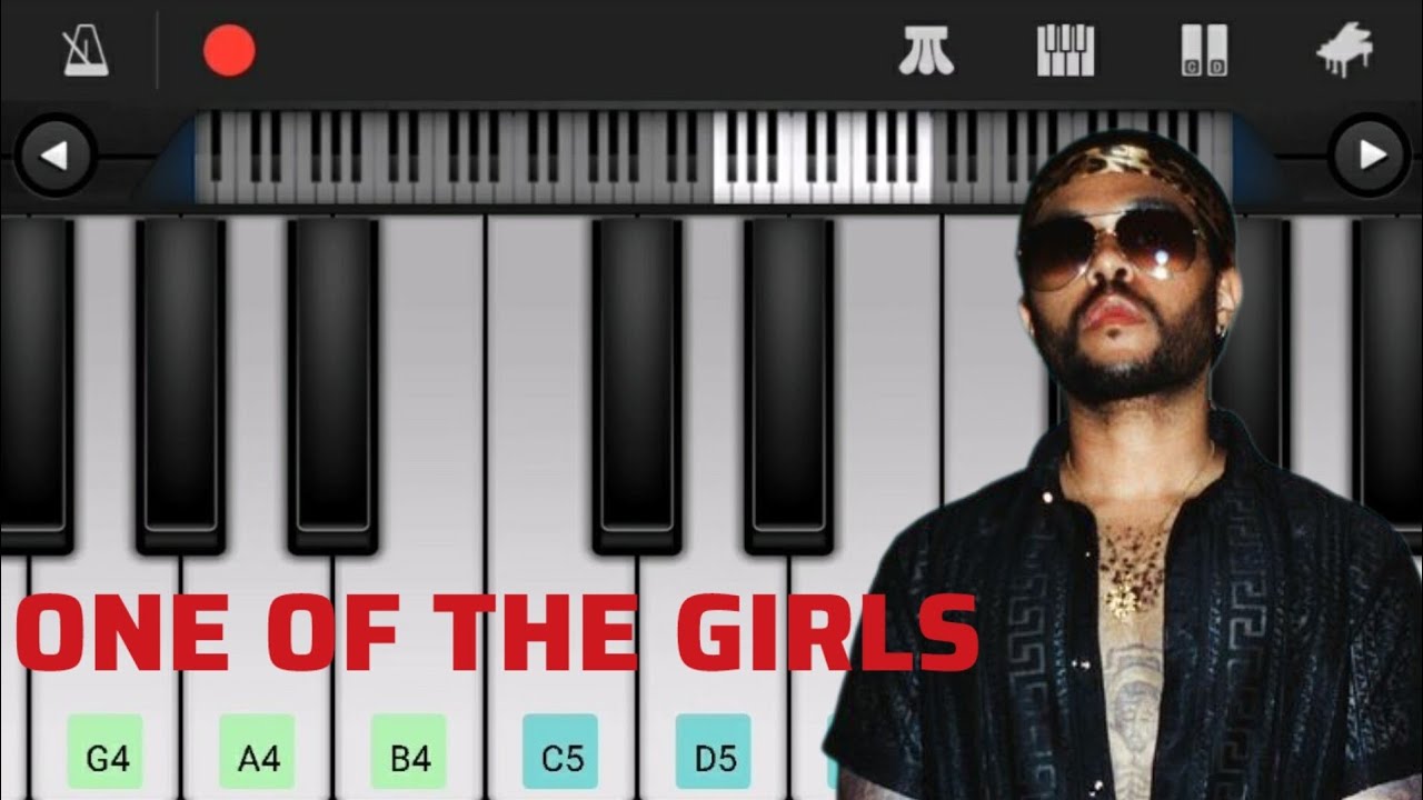 The Weeknd - One Of The Girls | Easy Piano Tutorial | Basic Piano