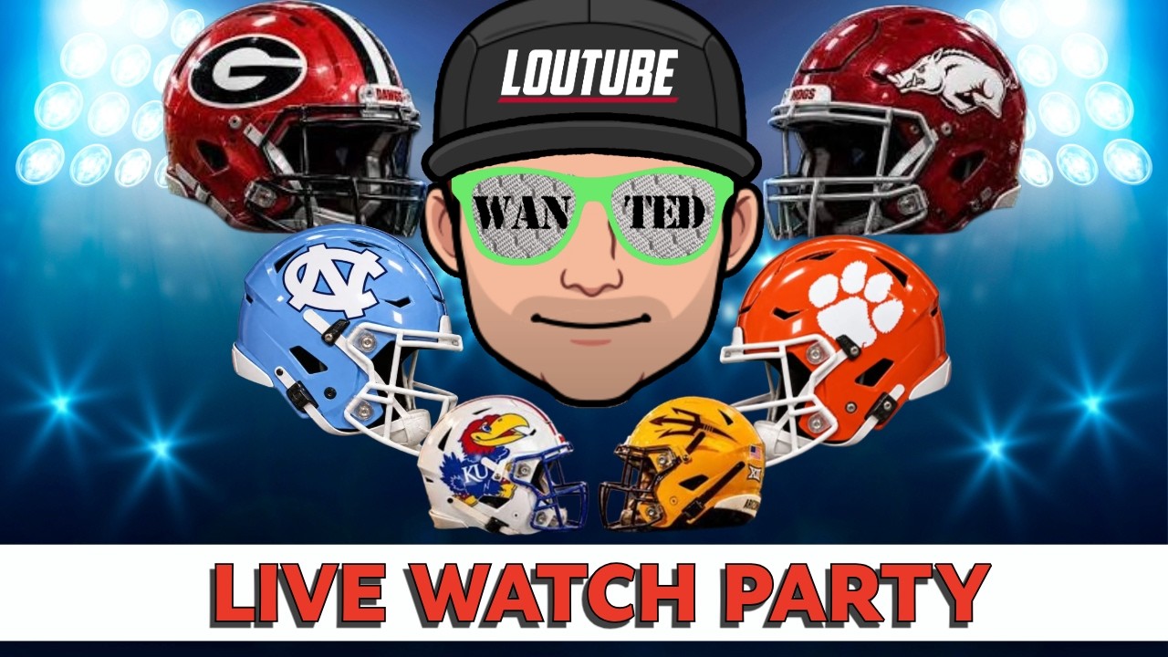 GEORGIA VS ARKANSAS, UNC VS CLEMSON, ARIZONA ST VS KANSAS WEEK 3 2026  - WATCH PARTY -