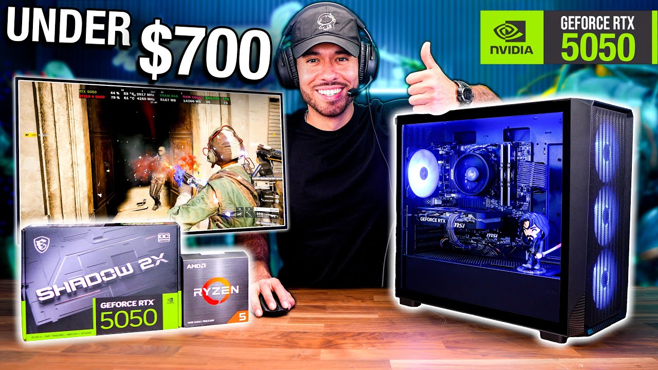 Соберите лучший игровой ПК на базе RTX 5050 менее чем за 700 долларов.