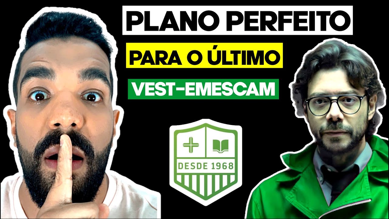 PLANO PERFEITO PARA O SEU ÚLTIMO VEST-EMESCAM #MEDICINA