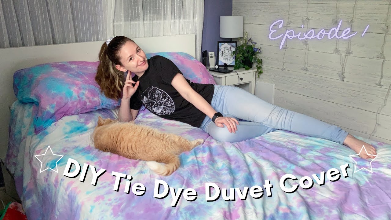 DIY Dorm Decor Episode 1: Tie Dye Duvet Cover