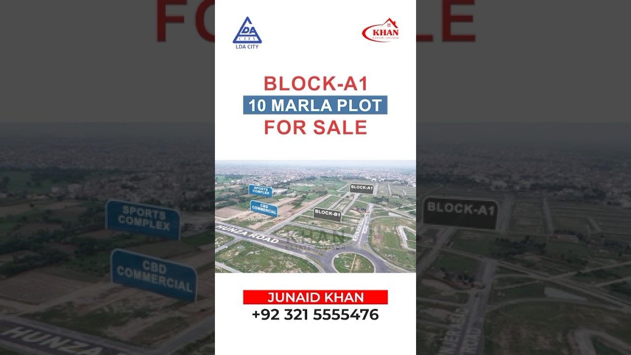 LDA City 10-Marla Plot For Sale In A1 Block | Prime Location | Possession Plot