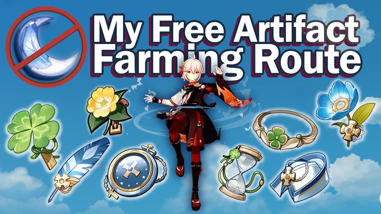 Daily Resin-Free Artifact Farming Route ft. Kazuha! (Only takes 15 mins) | Genshin Impact Guide