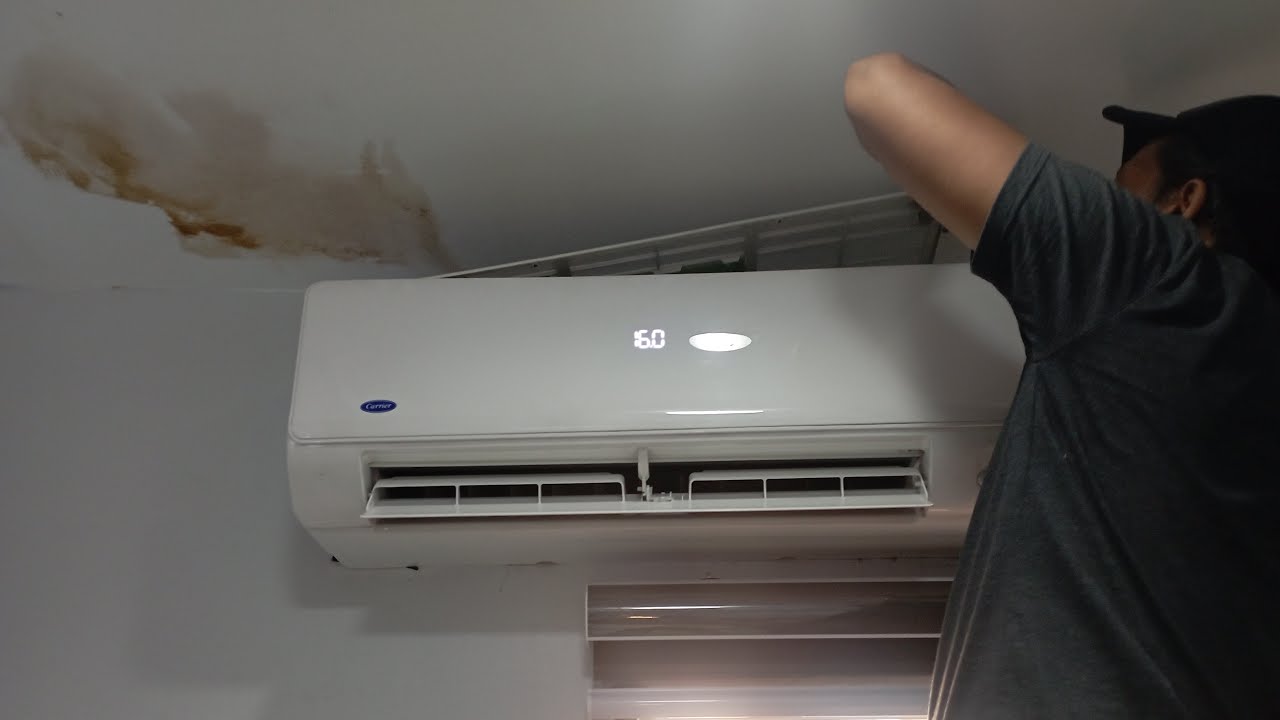 Carrier 1.5 HP Split Type Inverter Aircon Cleaning Service at Bagongilog, Pasig City