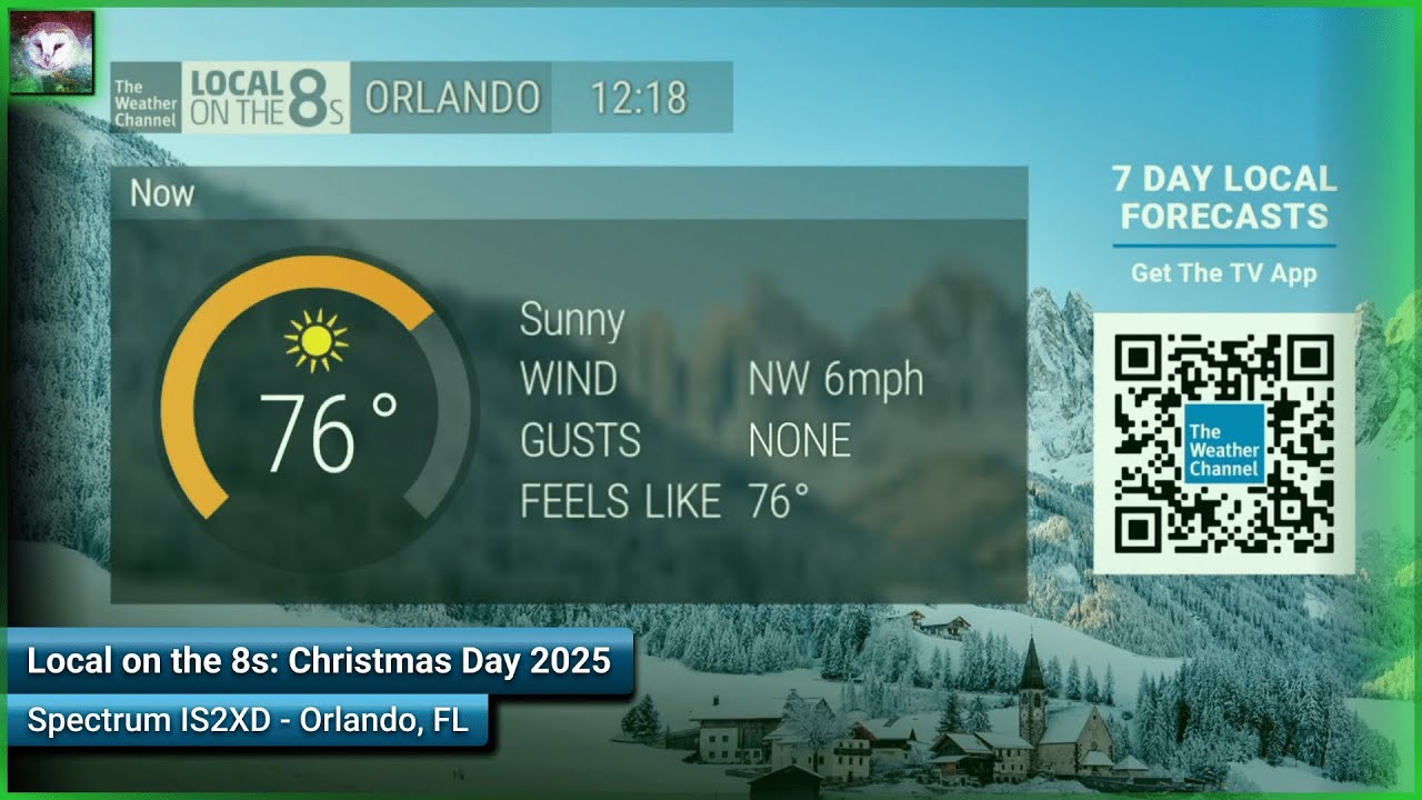 TWC Local on the 8s - 25.12.2025 - 12:18 EST | Рождество