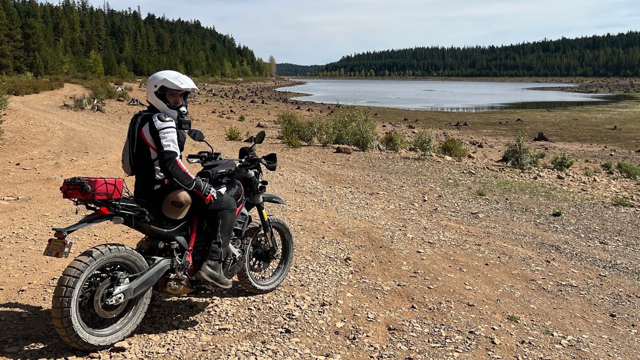 ORBDR Section 6 &ldquo;adjacent&rdquo; - Clear Lake Snowmobile Trails with Ducati Desert Sled and TW200