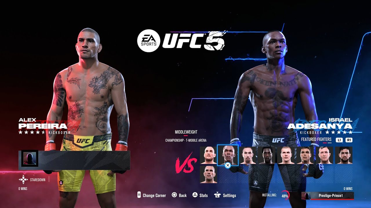 UFC 5 - Алекс Перейра против Исраэля Адесаньи. ПОЛНЫЙ ГЕЙМПЛЕЙ БОЙ (PS5)