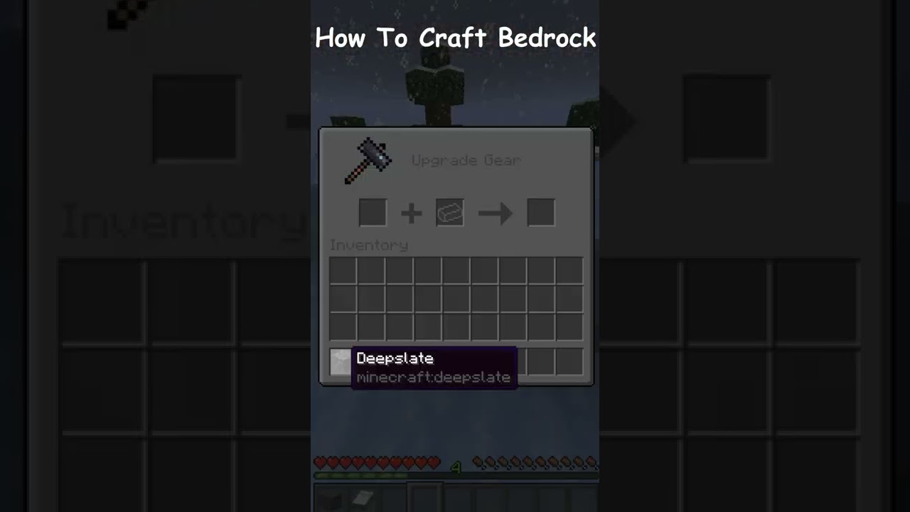 THIS Is How To CRAFT BEDROCK In MINECRAFT... #shorts