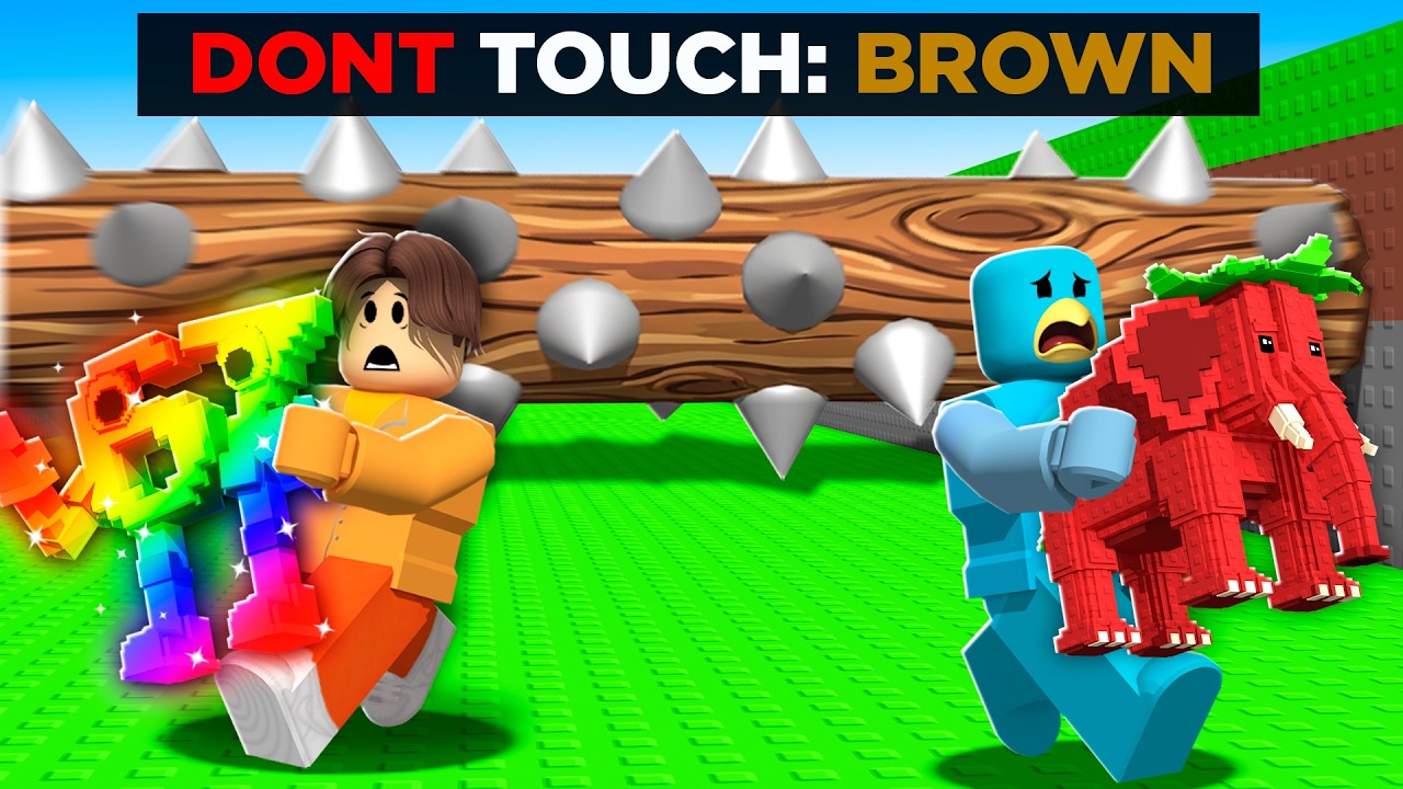 Can't Touch The COLOR in Escape Logs For Brainrots!