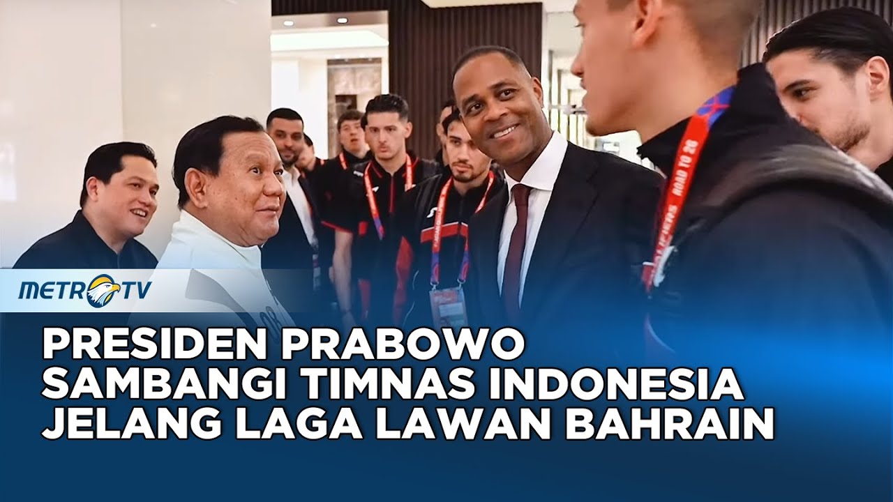 Presiden Prabowo Sambangi Timnas Indonesia Jelang Laga Lawan Bahrain, 25 Maret 2025