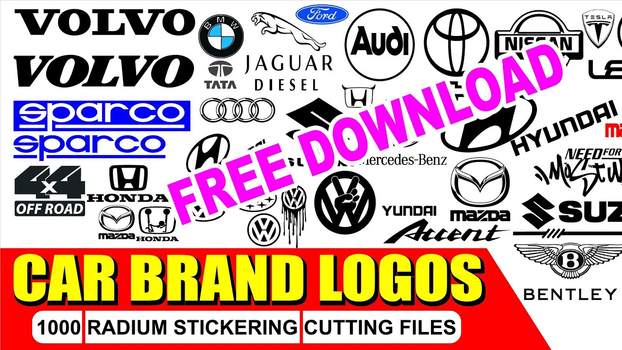Car brand logos || Radium Stickers || Designs || Free download