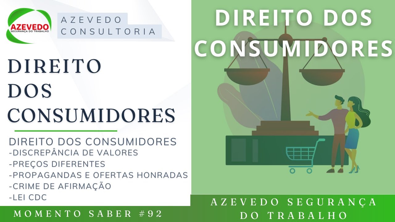 SABER DIREITO DIREITO DOS CONSUMIDORES SAIBA SEUS DIREITOS LEI CDC - 92