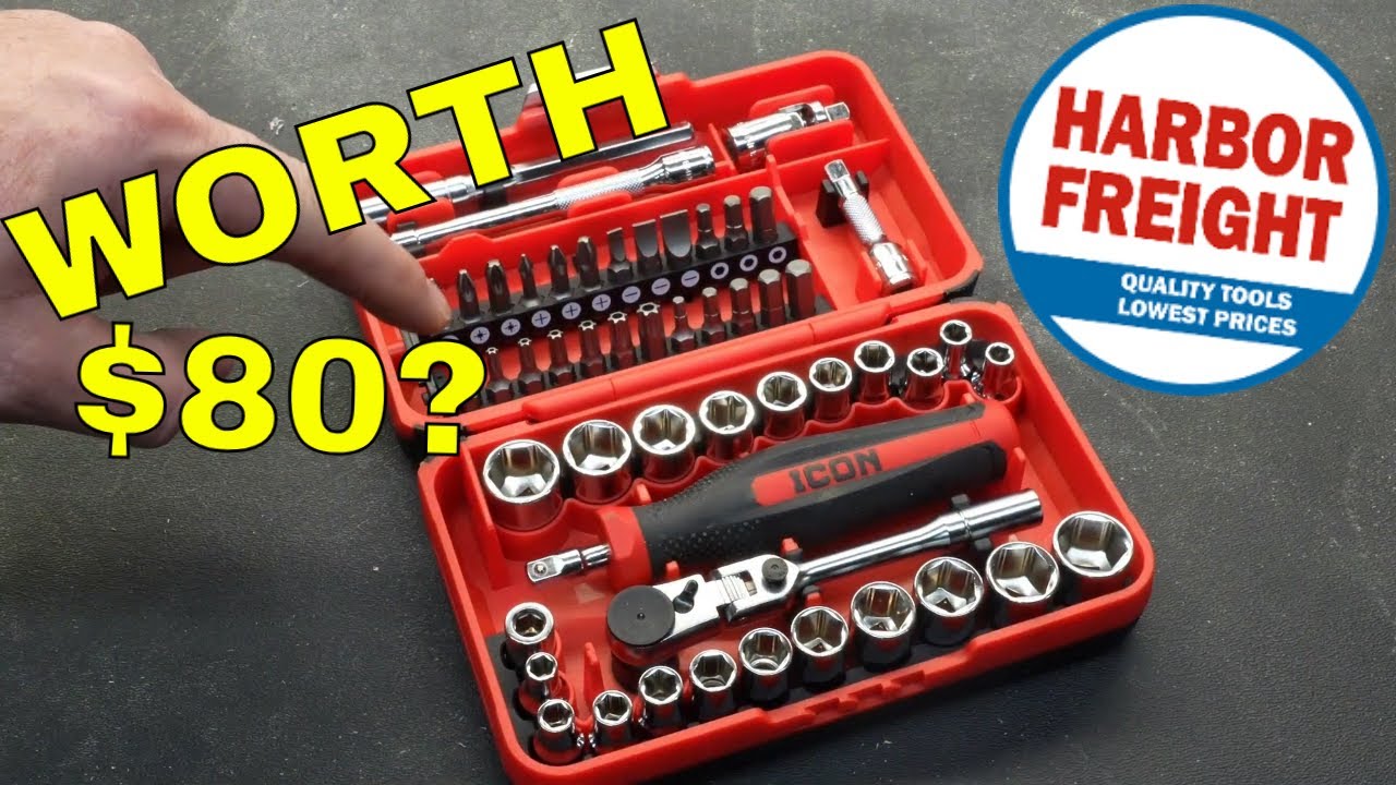 Обзор набора головок Harbor Freight ICON 1/4