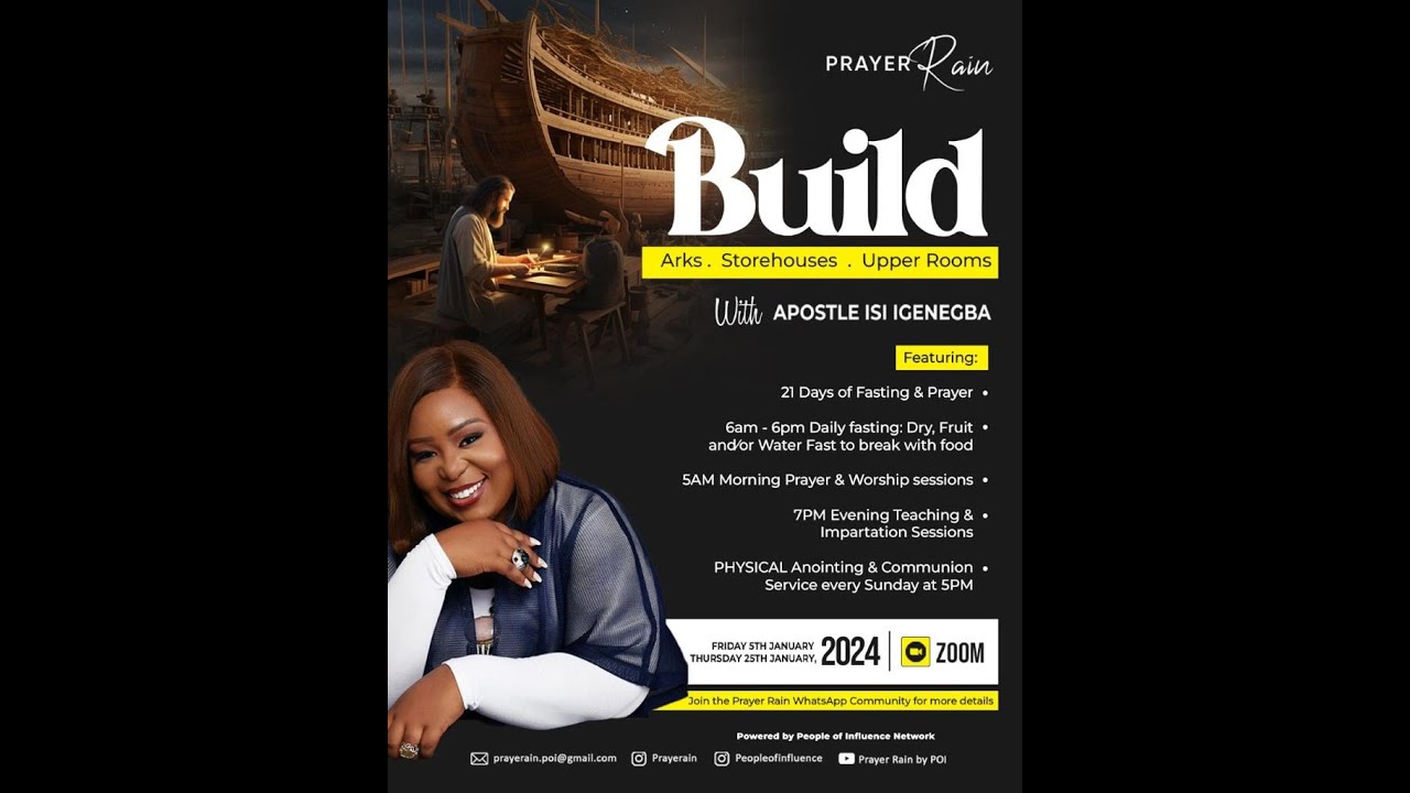 January 2024 Prayer Rain Build Day 2 Morning Session | Apostle Isi Igenegba