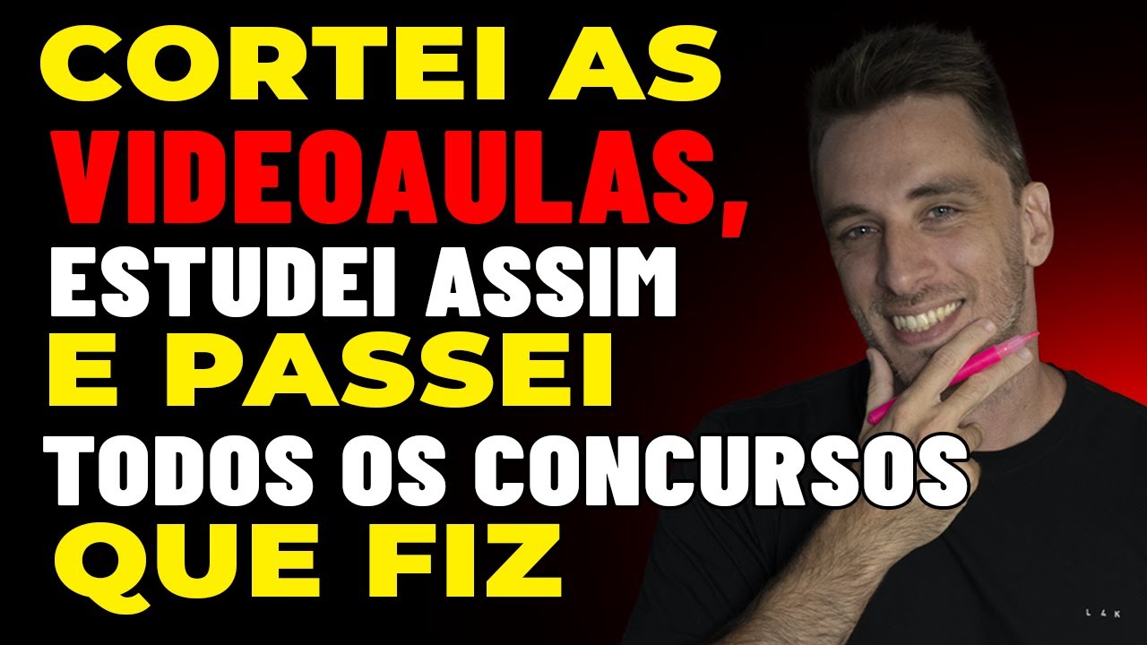 Depois que parei de assistir videoaulas eu PASSEI EM TODOS CONCURSOS P&Uacute;BLICOS que fiz