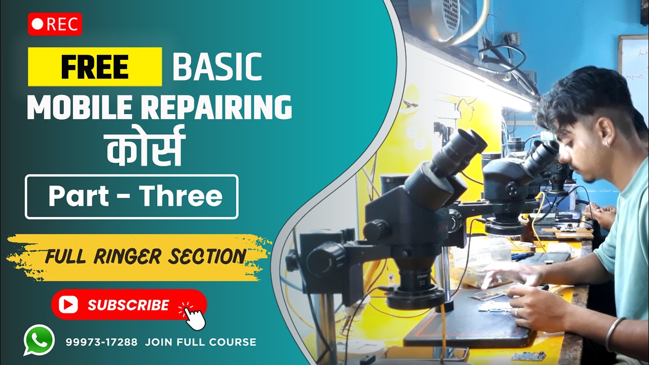 मोबाइल में रिंगर की समस्याओं को कैसे रिपेयर करें ?  | Free Mobile Repairing  Day 3 #chiplevelcourse