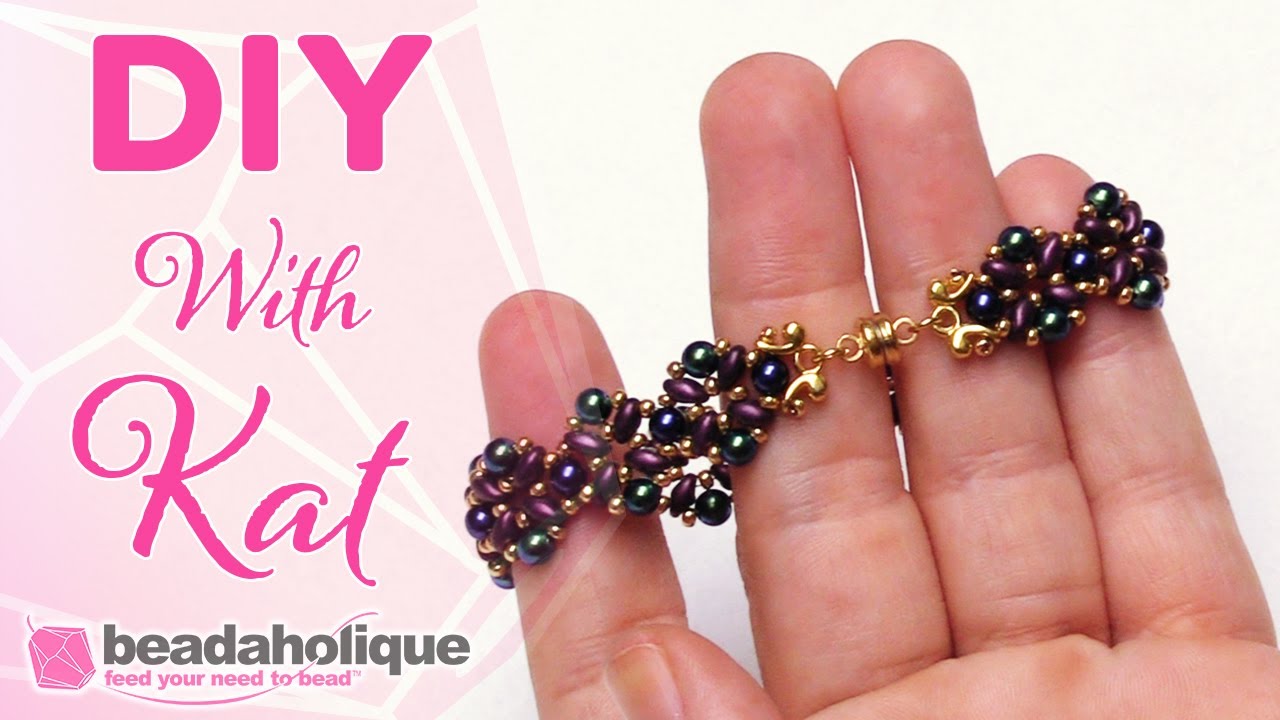 How to Finish Right Angle Weave with Cymbal Bead Endings