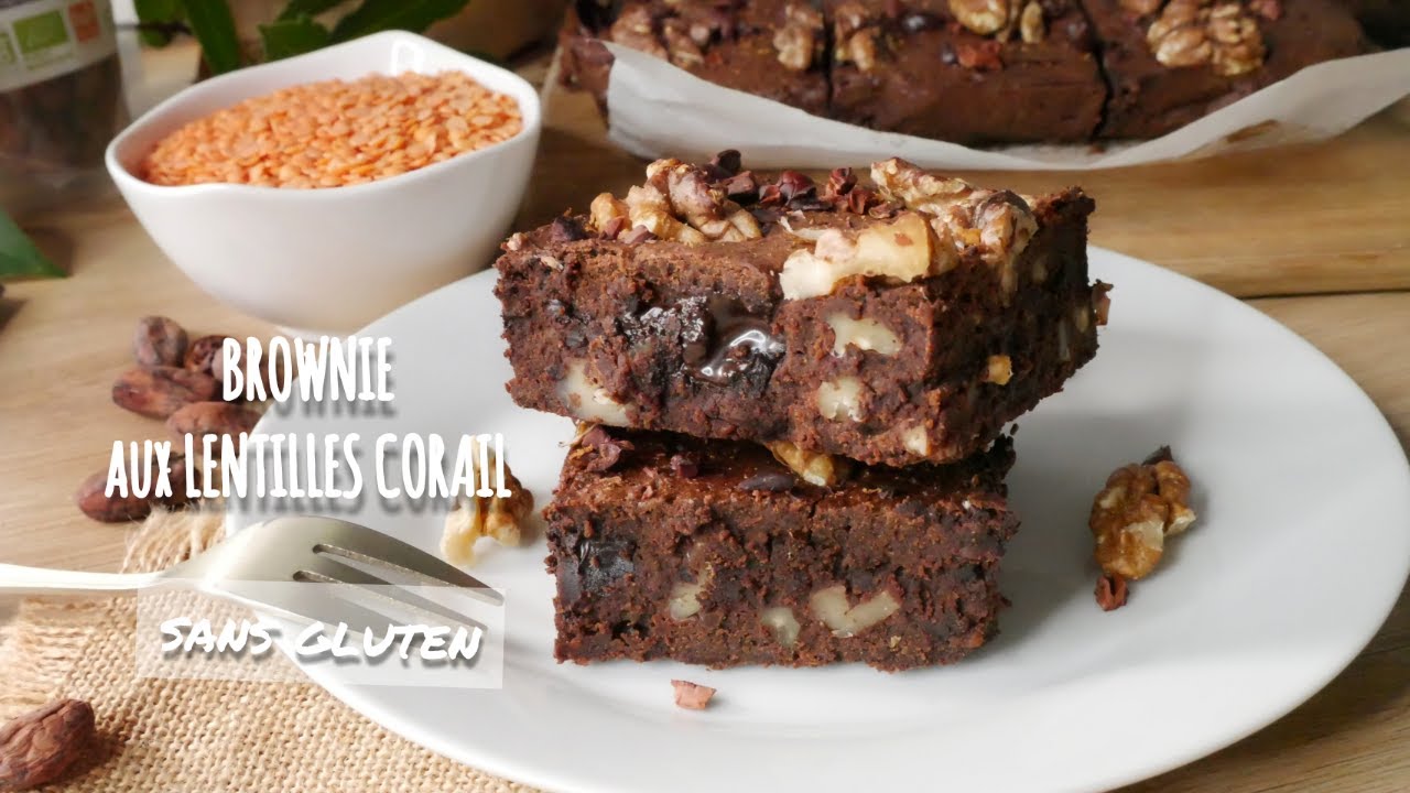 BROWNIE aux LENTILLES CORAIL - SANS GLUTEN
