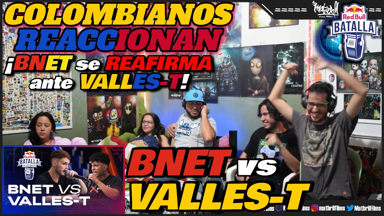 🔴COLOMBIANOS REACCIONAN a BNET vs VALLES T - BNET REAFIRMA su REVANCHA [RED BULL INTERNACIONAL 2020]