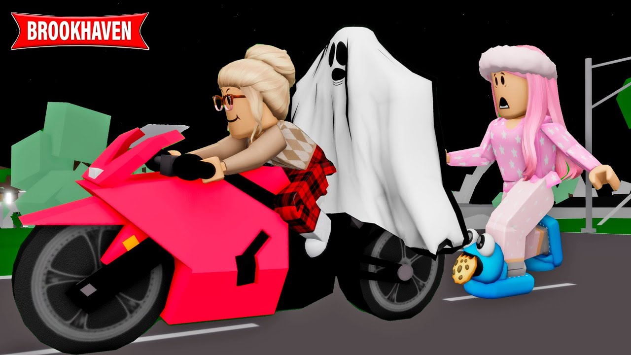 A VOVÓ FUGIU COM O FANTASMA DE BROOKHAVEN RP - ROBLOX