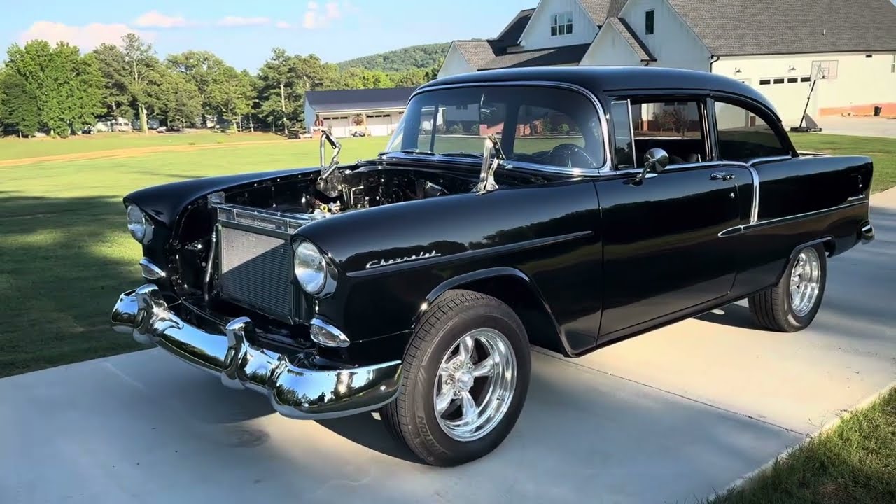 Чертеж Chevy LS Swap 1955 года 376 LS3 Running- Gearstar 4l65E Holley Terminator X Max Dakota Dig...